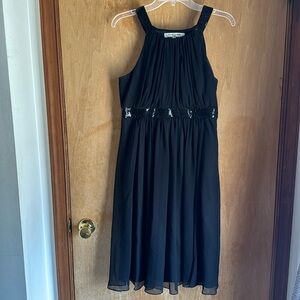 Black Sequin Accented Dress (short)